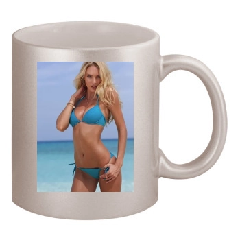 Candice Swanepoel 11oz Metallic Silver Mug