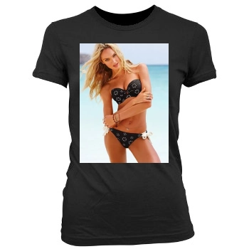 Candice Swanepoel Women's Junior Cut Crewneck T-Shirt