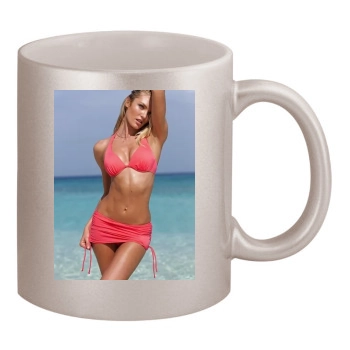 Candice Swanepoel 11oz Metallic Silver Mug