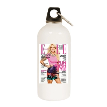 Carrie Underwood White Water Bottle With Carabiner