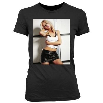 Christina Aguilera Women's Junior Cut Crewneck T-Shirt