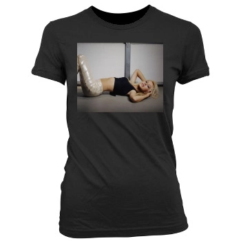 Christina Aguilera Women's Junior Cut Crewneck T-Shirt