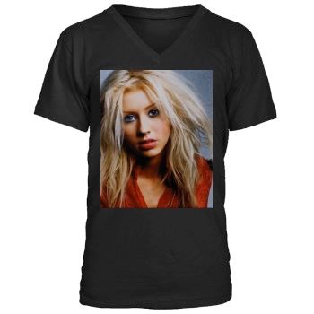 Christina Aguilera Men's V-Neck T-Shirt