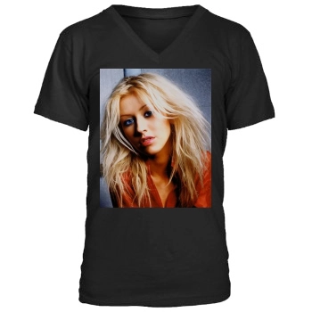 Christina Aguilera Men's V-Neck T-Shirt