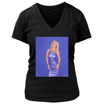 Christina Aguilera Women's Deep V-Neck TShirt