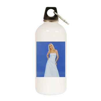 Christina Aguilera White Water Bottle With Carabiner