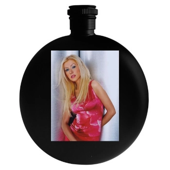 Christina Aguilera Round Flask