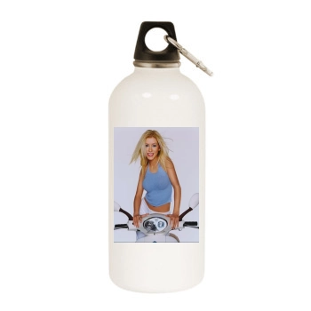 Christina Aguilera White Water Bottle With Carabiner