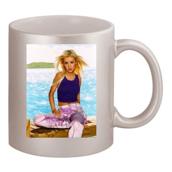 Christina Aguilera 11oz Metallic Silver Mug