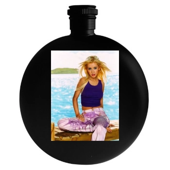 Christina Aguilera Round Flask