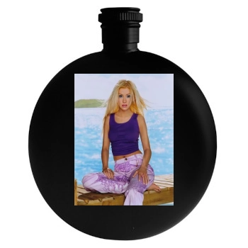 Christina Aguilera Round Flask