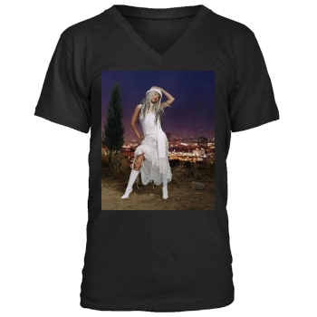 Christina Aguilera Men's V-Neck T-Shirt