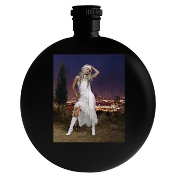 Christina Aguilera Round Flask