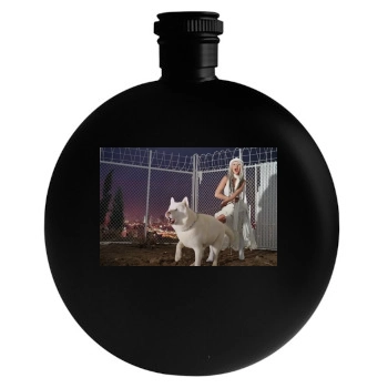 Christina Aguilera Round Flask