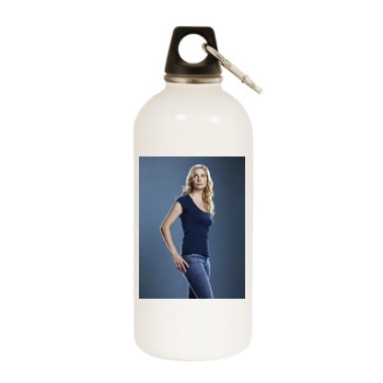 Elizabeth Mitchell White Water Bottle With Carabiner