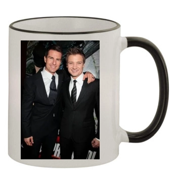 Jeremy Renner 11oz Colored Rim & Handle Mug