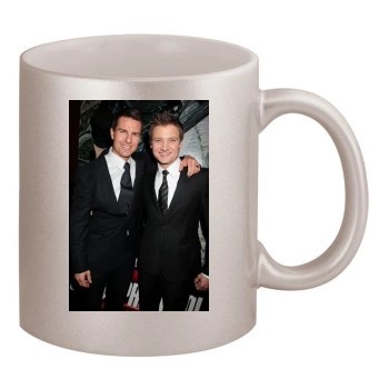 Jeremy Renner 11oz Metallic Silver Mug