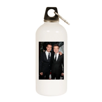 Jeremy Renner White Water Bottle With Carabiner