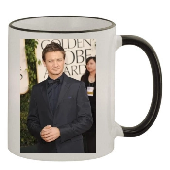 Jeremy Renner 11oz Colored Rim & Handle Mug