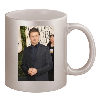 Jeremy Renner 11oz Metallic Silver Mug