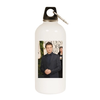 Jeremy Renner White Water Bottle With Carabiner