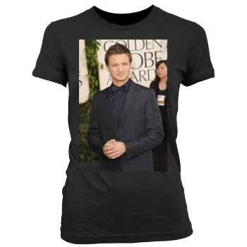 Jeremy Renner Women's Junior Cut Crewneck T-Shirt