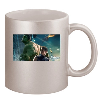 Jeremy Renner 11oz Metallic Silver Mug