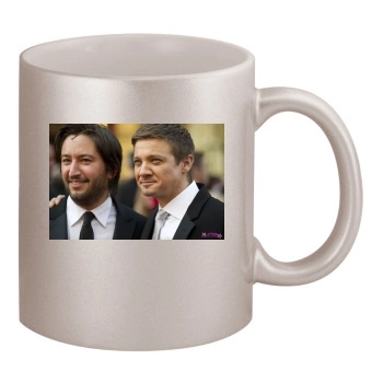 Jeremy Renner 11oz Metallic Silver Mug