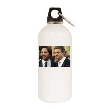 Jeremy Renner White Water Bottle With Carabiner