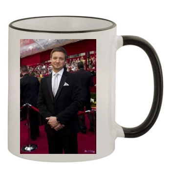 Jeremy Renner 11oz Colored Rim & Handle Mug