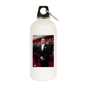 Jeremy Renner White Water Bottle With Carabiner