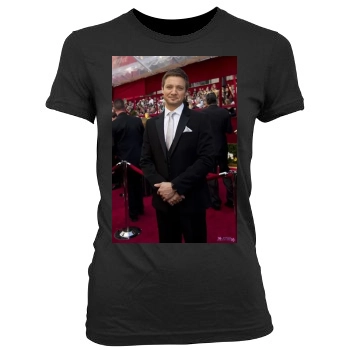 Jeremy Renner Women's Junior Cut Crewneck T-Shirt