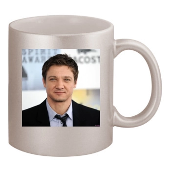 Jeremy Renner 11oz Metallic Silver Mug