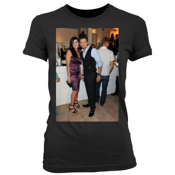 Jeremy Renner Women's Junior Cut Crewneck T-Shirt