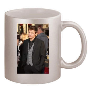 Jeremy Renner 11oz Metallic Silver Mug