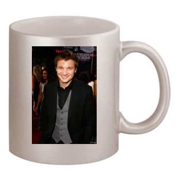 Jeremy Renner 11oz Metallic Silver Mug