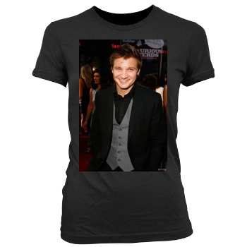 Jeremy Renner Women's Junior Cut Crewneck T-Shirt