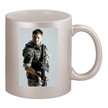 Jeremy Renner 11oz Metallic Silver Mug