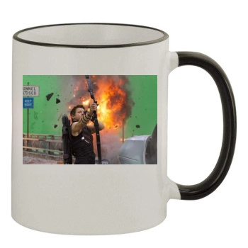 Jeremy Renner 11oz Colored Rim & Handle Mug