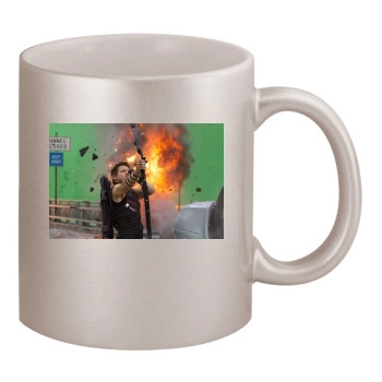 Jeremy Renner 11oz Metallic Silver Mug