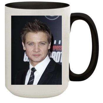 Jeremy Renner 15oz Colored Inner & Handle Mug