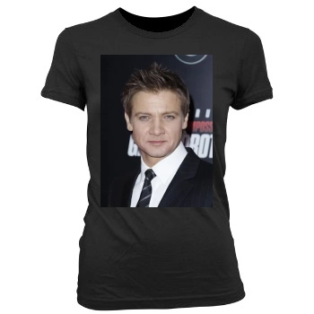 Jeremy Renner Women's Junior Cut Crewneck T-Shirt