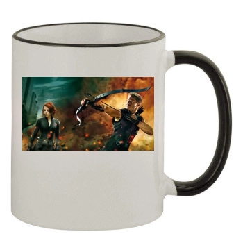 Jeremy Renner 11oz Colored Rim & Handle Mug