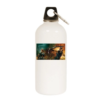 Jeremy Renner White Water Bottle With Carabiner