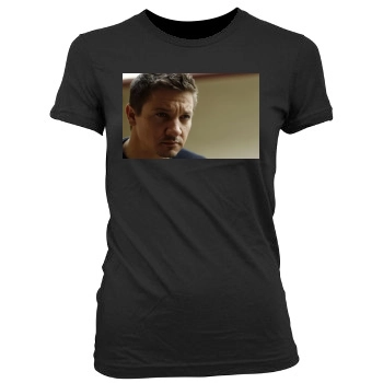 Jeremy Renner Women's Junior Cut Crewneck T-Shirt