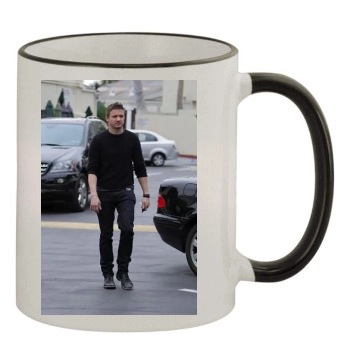 Jeremy Renner 11oz Colored Rim & Handle Mug