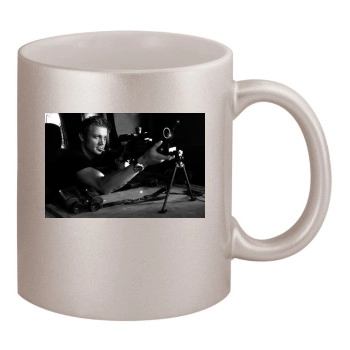 Jeremy Renner 11oz Metallic Silver Mug