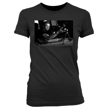 Jeremy Renner Women's Junior Cut Crewneck T-Shirt