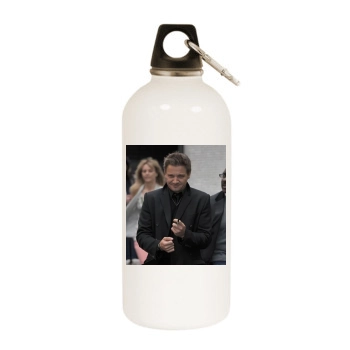 Jeremy Renner White Water Bottle With Carabiner