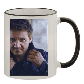 Jeremy Renner 11oz Colored Rim & Handle Mug